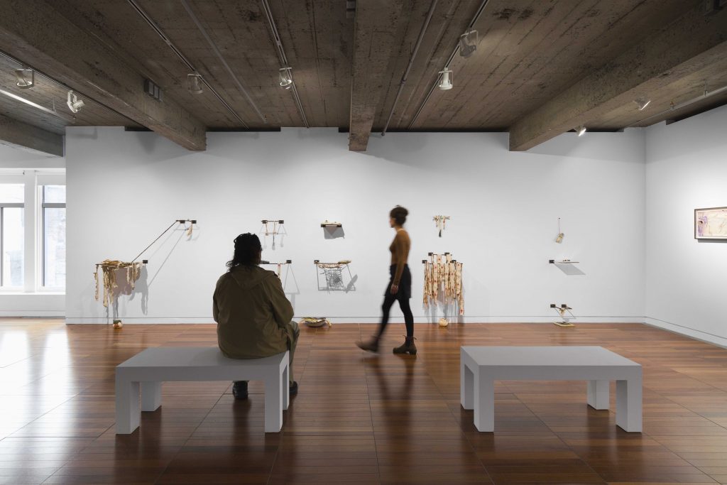 Manuel Mathieu, PHI, Montréal (CAN), 2025, Exhibition view, "Unité dans la noirceur/Unity In Darkness"