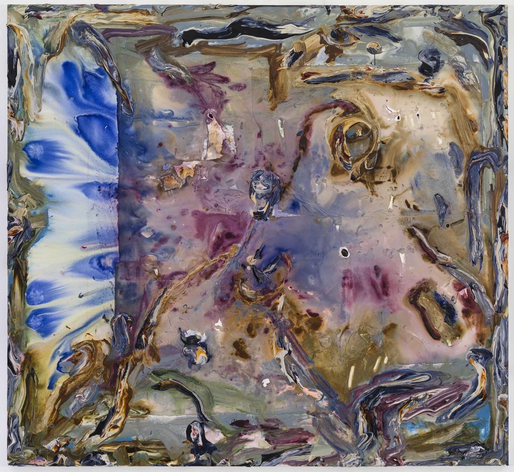 Manuel Mathieu, Fatalité, 2024, Mixed media on canvas, 80 x 75 in