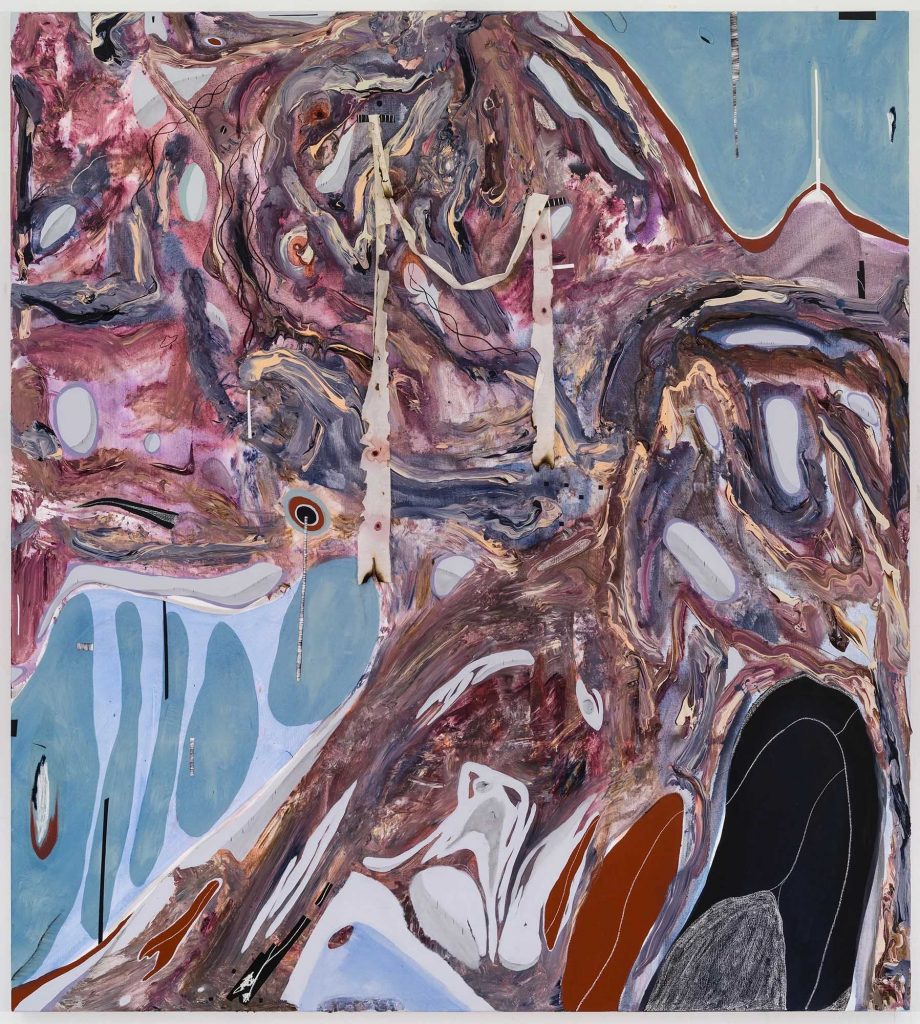 Manuel Mathieu, Nan lanmou, 2024, Mixed Media, 90 x 80 cm