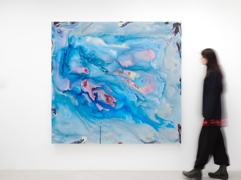 Manuel Mathieu, Poetry in our Disappearance, 2023, Mixed media on canvas, 172.2 x 182.9 cm, © .Kit