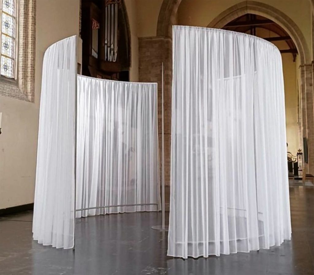Nikita Kadan, Tryvoha (the Sirens and the Mast), 2023, Exhibition view at In Flanders Fields Museum, Ypres (BE), 2023